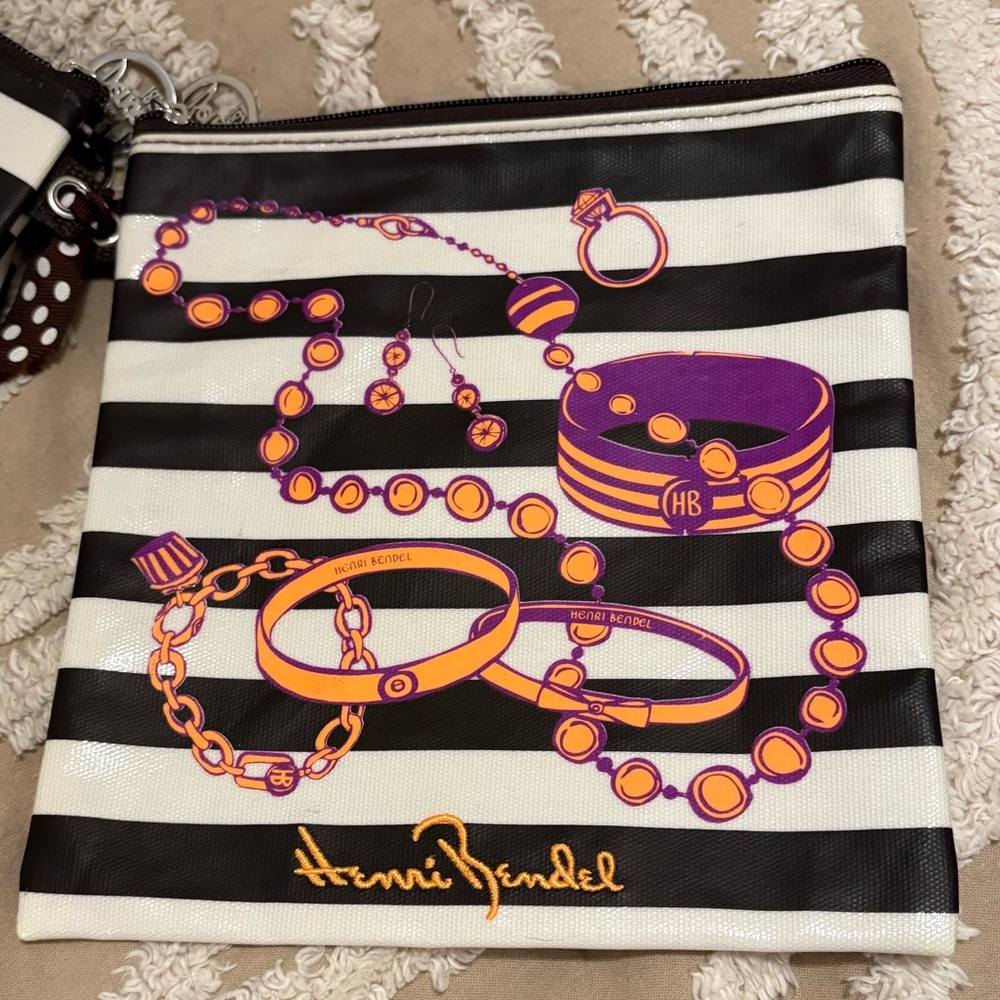 Henri Bendel Trio Neon Art Zip Pouches - Picture 3 of 13